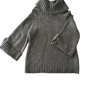 Carolyn Taylor Cozy Gray Turtleneck Sweater | Size Large